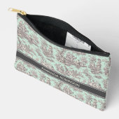  zwarte munt Toile de Jouy afgedrukt Etui (Open)