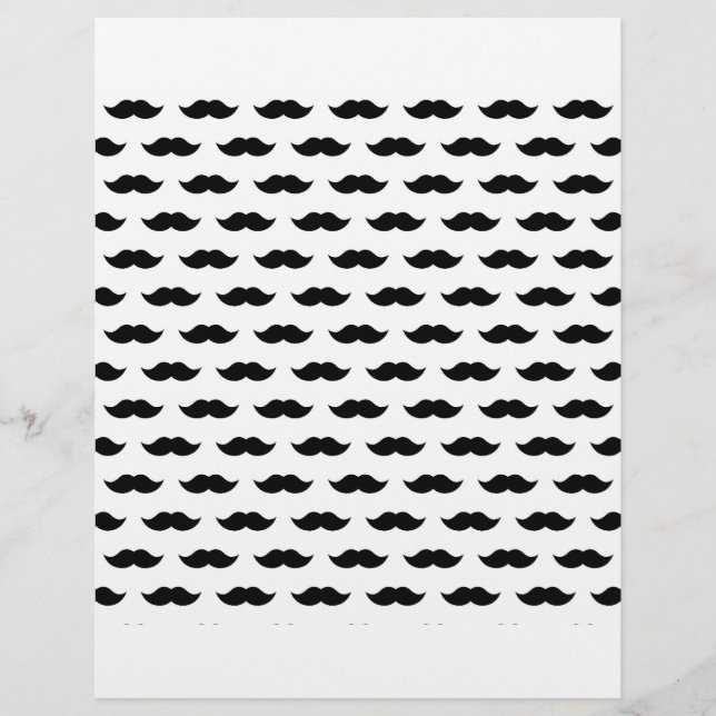 Zwarte Mustache Achtergrond (Voorkant)