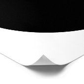 Zwarte muziek poster (Hoek)