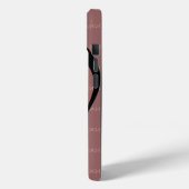 zwarte muzieknoot op maat Case-Mate iPhone case (Achterkant / Links)