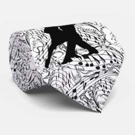 ZWARTE MUZIEKNOTEN MET DANCKOPEL STROPDAS