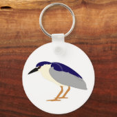 Zwarte nachtherrie sleutelhanger (Voorkant)