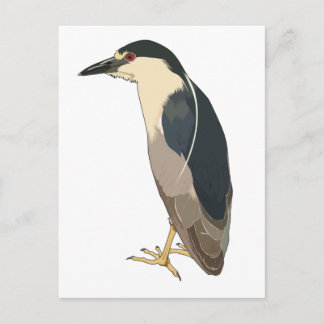 Zwarte nachtvogel briefkaart