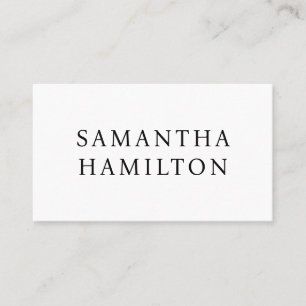 Zwarte namen Moderne Minimalistische BN Visitekaartje