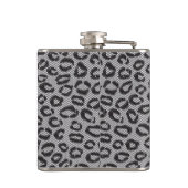 Zwarte netzijde met luipaard op wit heupfles (Achterkant)