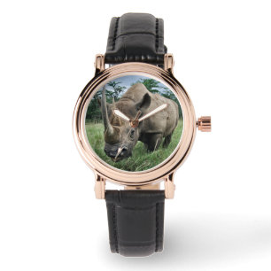 Zwarte Neushoorn   Kenia Horloge