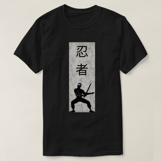 Zwarte Ninja T-shirt (Design voorkant)