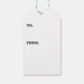 Zwarte Notenkraker Gift Labels Cadeaulabel (Achterkant)