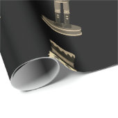 Zwarte Nutkraker Soldaat-kerstpapier Cadeaupapier (Rol Hoek)