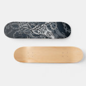 Zwarte octopus skateboard (Horizontaal)