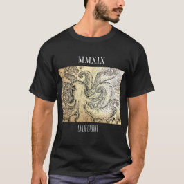 Zwarte octopus t-shirt