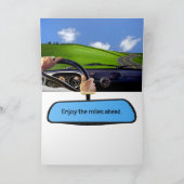 Zwarte Odometer voor de 52e verjaardag Kaart (Binnen)