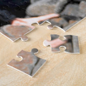 Zwarte Oester Catcher Alaska. Legpuzzel (Zijkant)