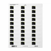 zwarte ogen etiket (Full Sheet)