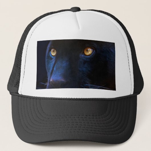zwarte ogen trucker pet (Voorkant)