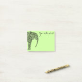 Zwarte Olifant - de Nota's van de Post-it Post-it® Notes (Op bureau)