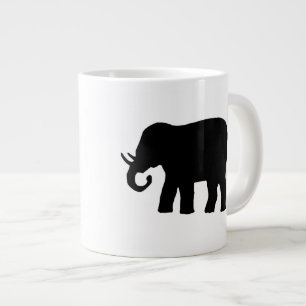 Zwarte olifant jumbo beker