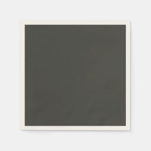 Zwarte olijf (vaste kleur) servet