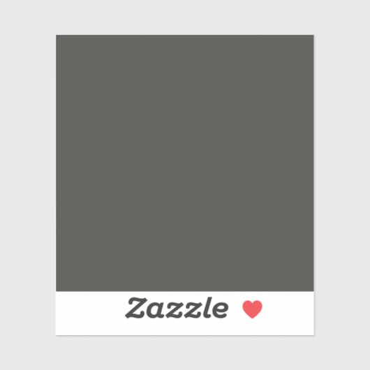 Zwarte olijf (vaste kleur) sticker (Vel)
