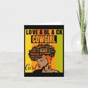 Zwarte Onafhankelijkheidsdag - County Girl Love A Kaart