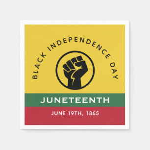Zwarte Onafhankelijkheidsdag Juneteenth 1865 Curve Servet