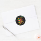 Zwarte onafhankelijkheidsdag Juneteenth  Ronde Sticker (Envelop)