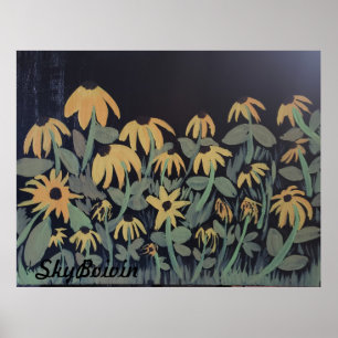 zwarte oogschorseneren poster