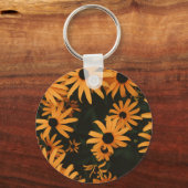 zwarte oogschorseneren sleutelhanger (Voorkant)