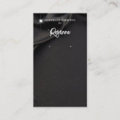 Zwarte Oorbel Display Business Card Visitekaartje (Voorkant)