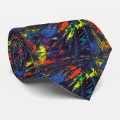 Zwarte Opal Stropdas (Opgerold)