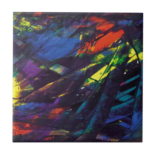 Zwarte Opal Tegeltje (Voorkant)