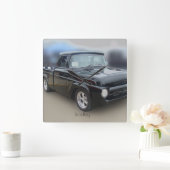  zwarte ophaalservice vierkante klok (Huis)