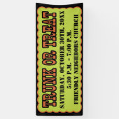 Zwarte, Oranje en groene trilling of -behandeling Spandoek (Verticaal)