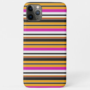 Zwarte oranje strepen leuk iPhone 11 pro max hoesje