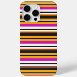 Zwarte oranje strepen leuk iPhone 15 pro max hoesje