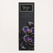 Zwarte Orchidee - Yoga Mat
