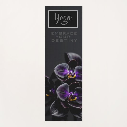 Zwarte Orchidee - Yoga Mat (Voorkant)