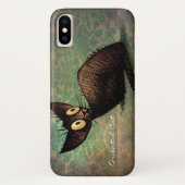  zwarte orthair kat Case-Mate iPhone case (Achterkant)