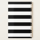 Zwarte Overlay Halve Krans Jaar Naam Foto Planner (Achterkant)