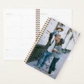 Zwarte Overlay Halve Krans Jaar Naam Foto Planner (Display)