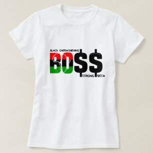 Zwarte overprestatie Sterke Sista T-shirt