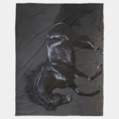 ZWARTE PAARD FLEECE DEKEN (Voorkant)