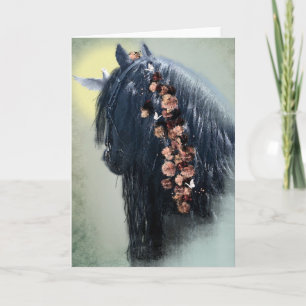 Zwarte Paard - Wenskaart Bedankkaart