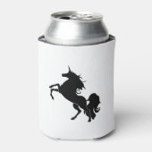 Zwarte paarden blikjeskoeler (Blikje Voorkant)