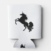 Zwarte paarden blikjeskoeler (Achterkant)