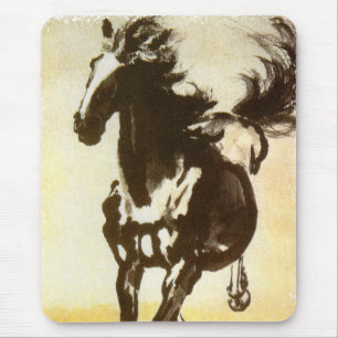 Zwarte paarden muismat