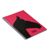 Zwarte paarden notitieboek (Rechterzijde)