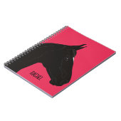 Zwarte paarden notitieboek (Linkerzijde)