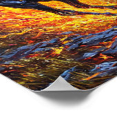 Zwarte paarden poster (Hoek)