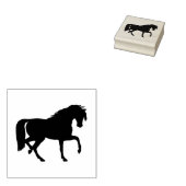 Zwarte paarden 	rubberstempel (Gestempeld)